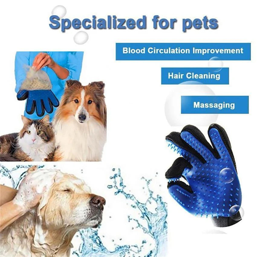 Pet Electrostatic Hair Removal Gloves Dog Cat Hair Removal Brush Gloves Hair Adhesive Gloves Carpet Clothing Hair Cleaning Brush